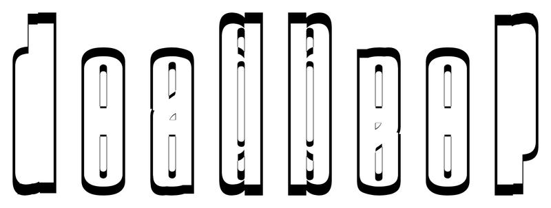 Ambigram for deadbeef in Corpo   